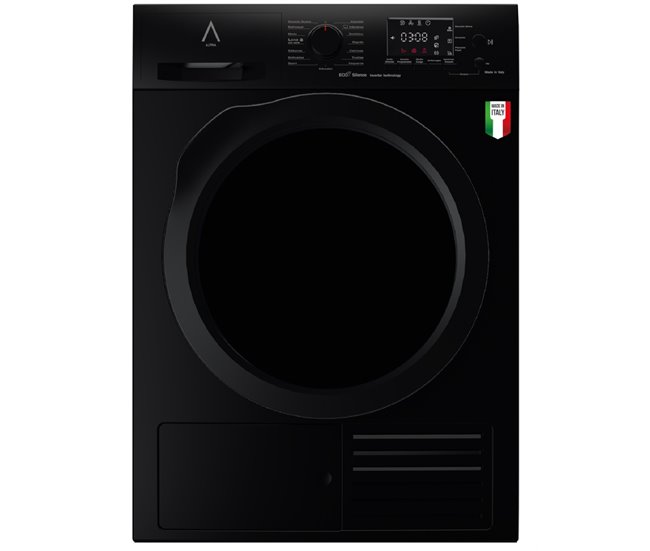ALPHA Secadora TITAN Elite-9BC Bomba de Calor A+++ Negro Brillo 9kg Negro