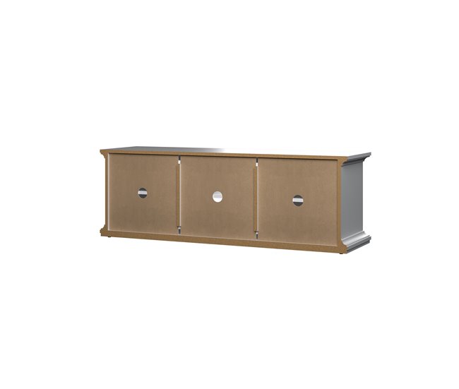 Mueble TV 2 puertas laminado blanco PARIS Blanco