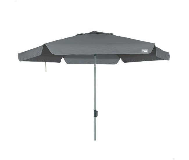 Aktive Sombrilla grande jardín antiviento hexagonal inclinable UV50 Antracita