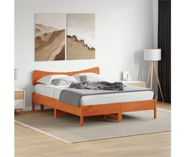 Cabecero cama - Mueble cabecero 145 Marron