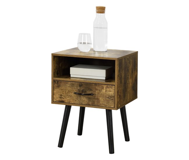 Mesa de Noche Gävle con Cajón aglomerado/madera 42 Madera