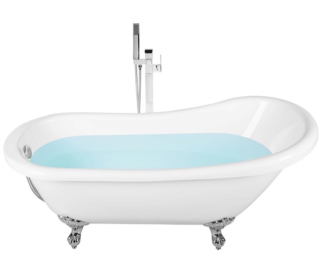 Beliani Bañera independiente CAYMAN 77x153 Azul