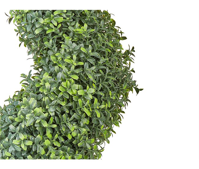 Beliani Planta artificial BUXUS SPIRAL TREE Verde