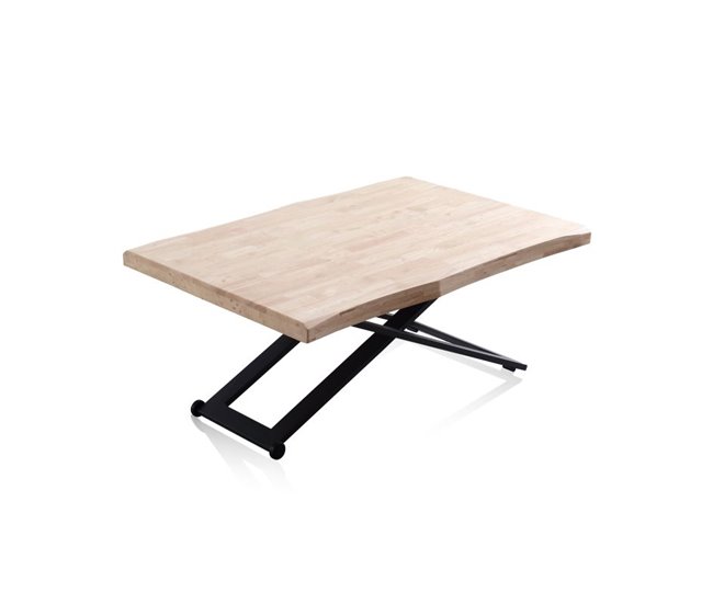 Mesa de centro elevable Lada Fit 80x80 Roble