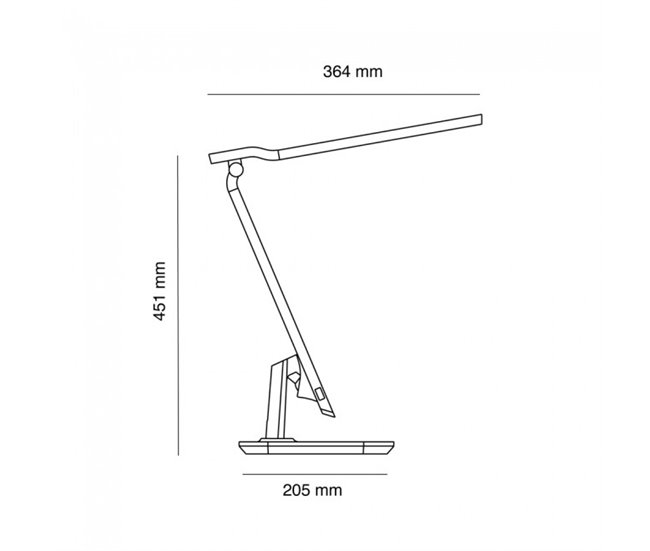 Flexo LED con despertador Miri (10W) Moderno Multicolor