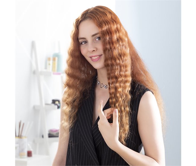 Plancha de Pelo Cerámica para Ondas Gris