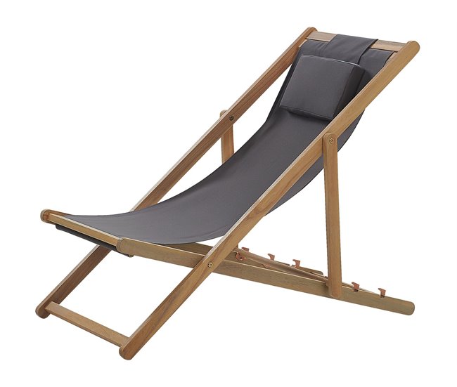 Beliani Tumbona AVELLINO Blanco/ Beige