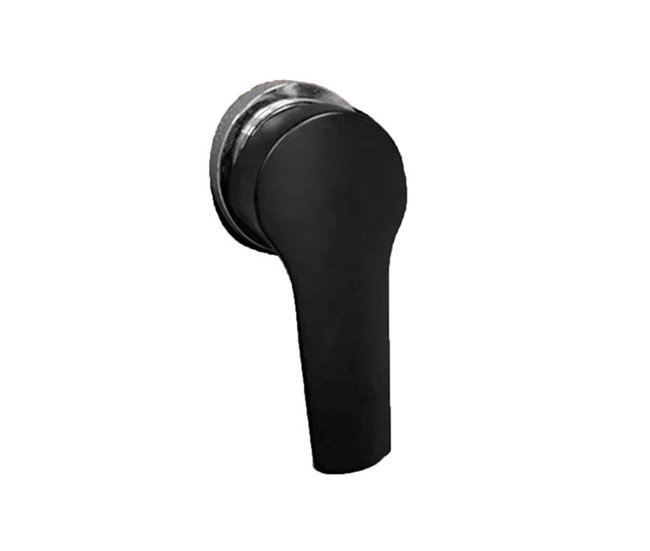 Ducha solar de aluminio con lavapiés Sined DOCCIA ELLA INOX Negro
