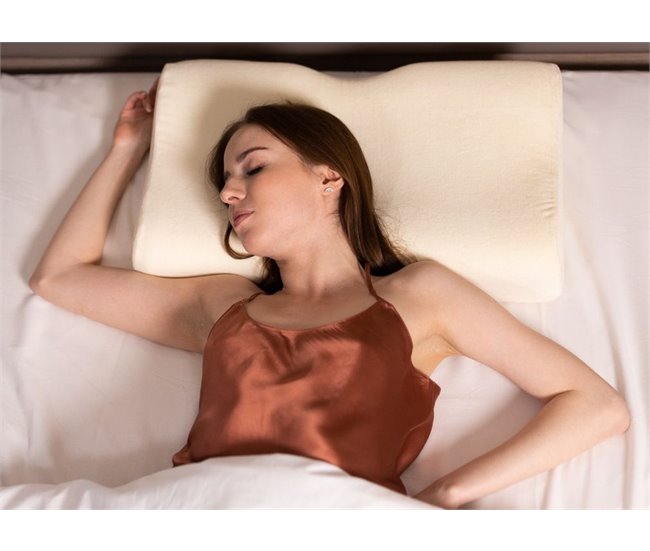 Almohada de Espuma con Memoria Dúo Ergonómica y Cervical Crudo