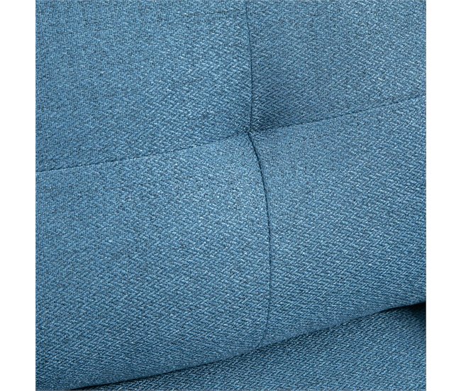 Butaca de Salón Espuma, Acero, Poliéster, Madera Contrachapada Azul