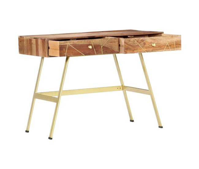 Consola recibidor Bayu  cajones  maciza de sheesham Natural