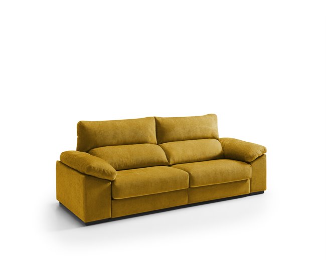 Sofá 4 plazas XXL HIBA Mostaza