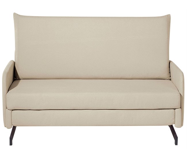 Beliani Sofá de 2 plazas Poliéster BELFAST Beige