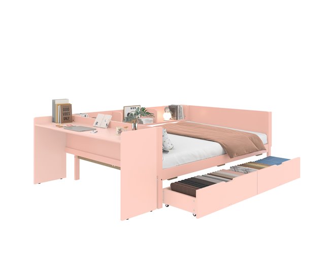 Camas nido 164x242 Rosa