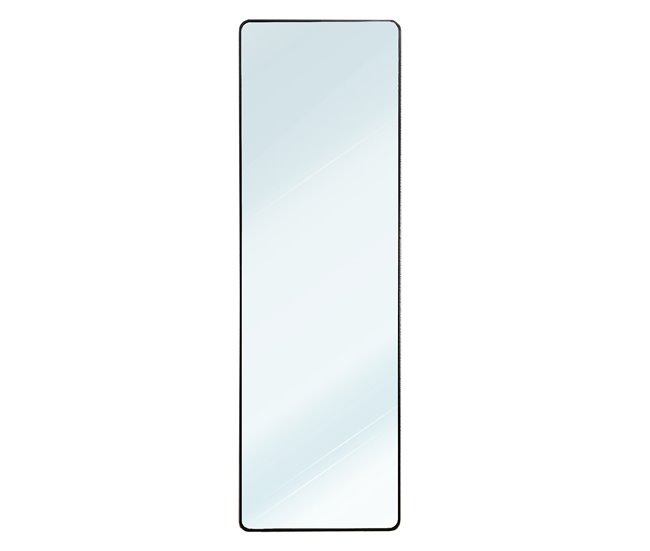 Espejo de Pie Metal Square Edge Max con Soporte 50x5 Negro