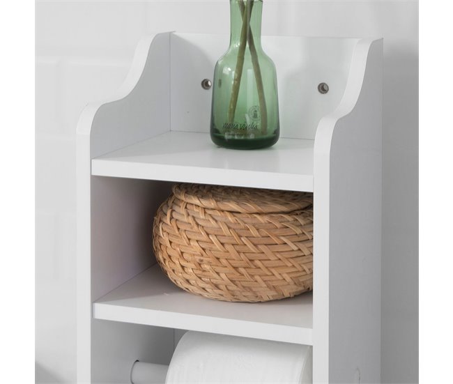 Portarrollos de Papel Higiénico FRG177-W SoBuy Blanco