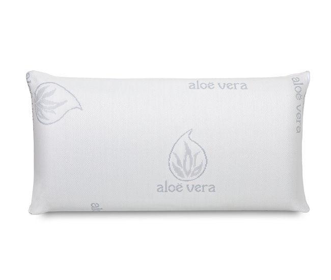 Pack de 2 Almohadas Viscoelásticas Con Tratamiento de Aloe Vera Blanco