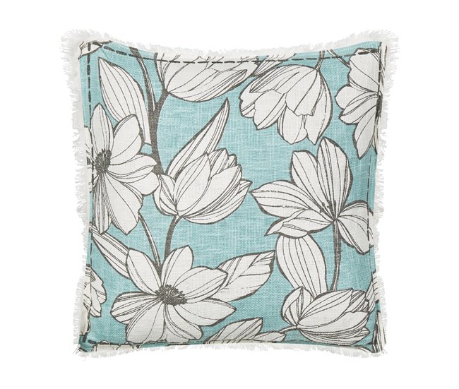 Beliani Cojín decorativo CYANOTIS 45x45 Azul