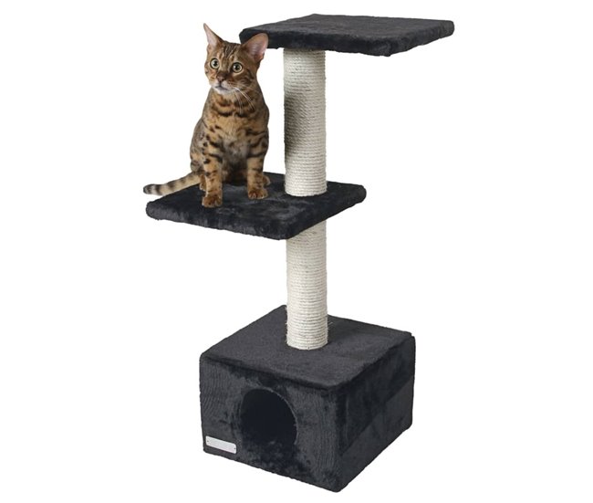 Árbol Rascador Para Gatos Negro