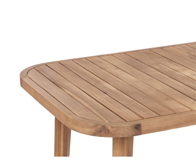 Beliani Conjunto de comedor PARAGGI Madera Clara