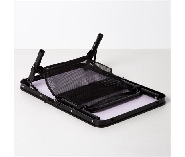 Aktive Mesa plegable camping maletín pequeña Negro