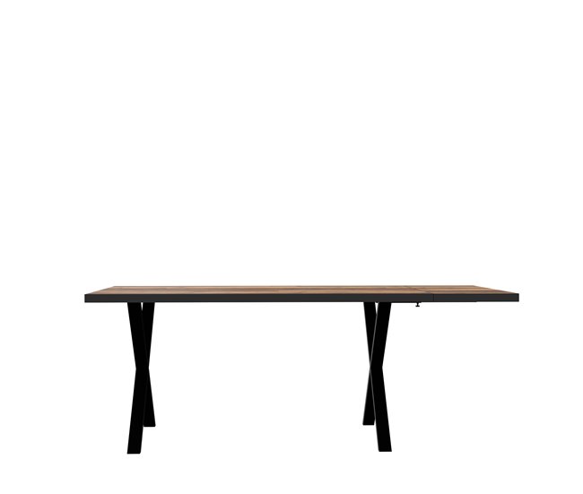 Mesa extensible de comedor NELLEKE Cemento