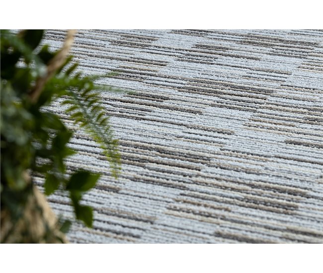 Alfombra LIBRA círculo 109 Rayas 150x150 Gris