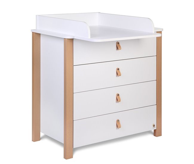 Cómoda YappyÉtude con cambiador 90 Blanco