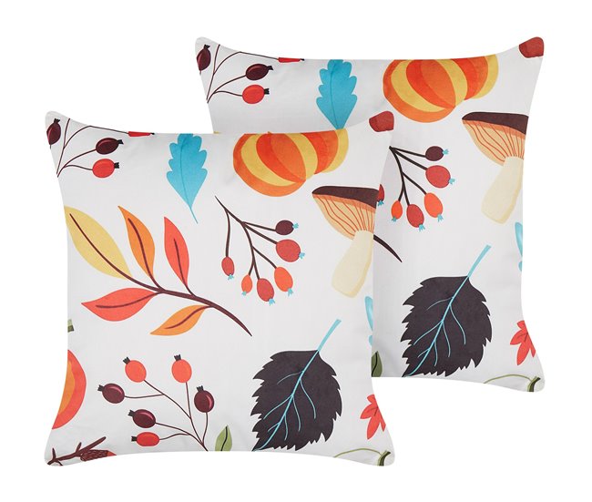 Beliani Cojín decorativo VISCARIA Multicolor