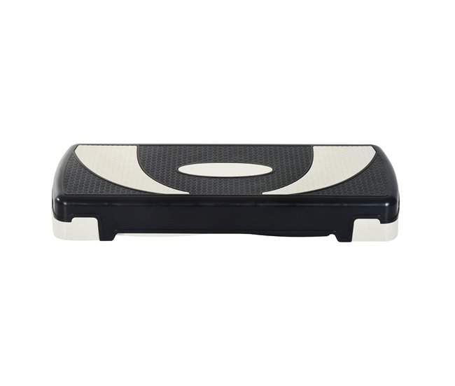 Step Fitness Plástico HOMCOM, deportes y ocio - fitness Negro