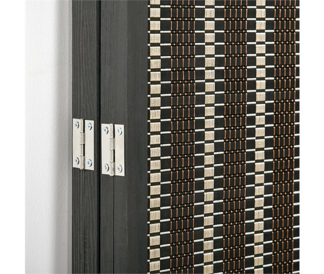 Biombo de Bambú Bambú, Madera de Pino HOMCOM, hogar - decoración Multicolor