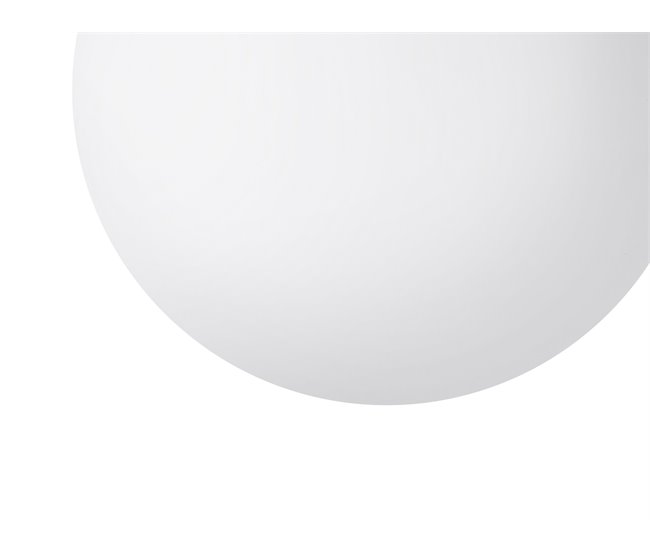 Beliani Lámpara colgante BARROW S Blanco