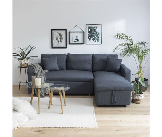 Sofá cama CLARK 3 plazas Gris