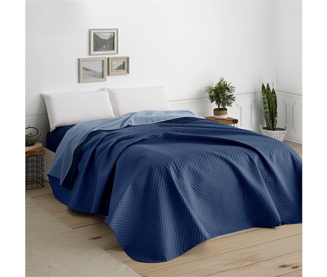 Vipalia Colcha bouti para cama. Colcha cubre cama acolchada reversible. Modelo Rombos 