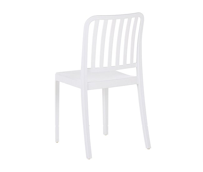 Beliani Conjunto de comedor SERSALE Blanco