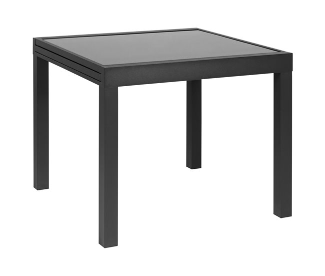 Mesa extensible de jardín ALYA gris oscuro Gris Oscuro