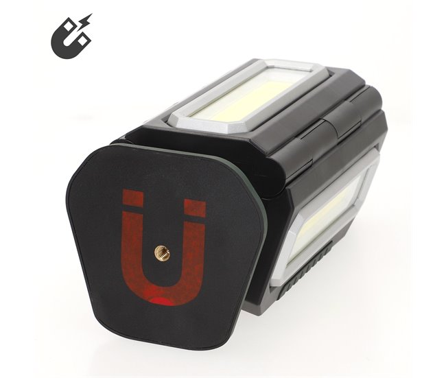 Aktive triple foco LED exterior 3 en 1 USB y powerbank 1500 lúmenes Negro