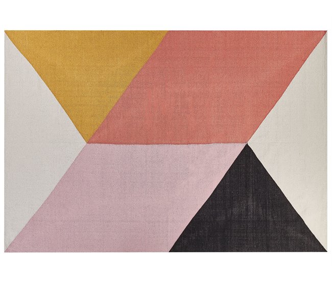 Beliani Alfombra de pelo corto NIZIP 160x230 Multicolor