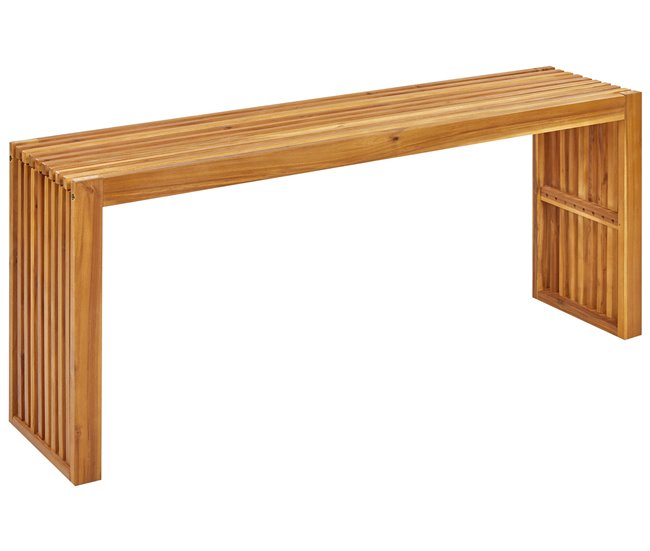 Beliani Mesa de jardín BELLANO 35x150 Madera Clara