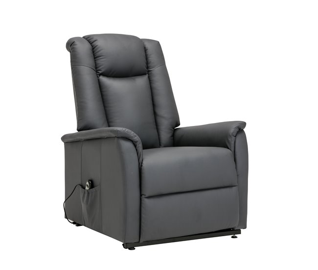 Sillón relax eléctrico piel sintética MAX Antracita
