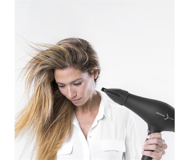 Secador IoniCare 5350 PowerShine Fire Cecotec Negro