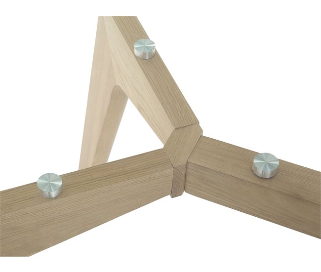 Beliani Mesa auxiliar HOUMA 90x180 Transparente