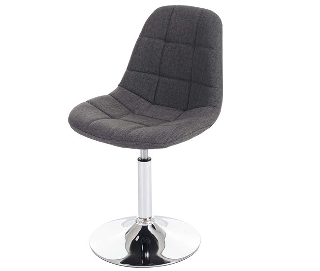 2 Sillas de comedor de tela CDS04427 Gris