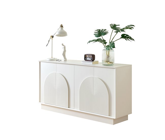 Aparador con 4 puertas Blanco