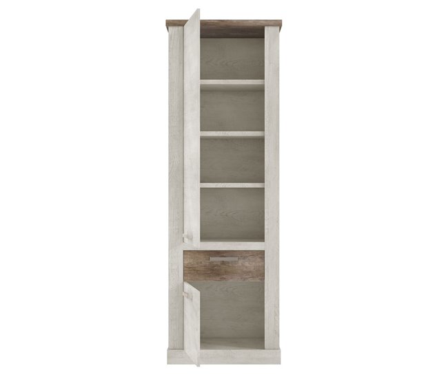 Estantería 1 puerta y 2 cajones VERONA Roble
