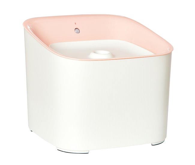Fuente de Agua para Gatos ABS PawHut Rosa