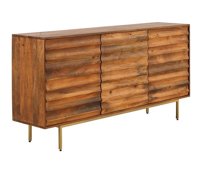 Aparador 3 Puertas Madera Maciza de Mango Madera