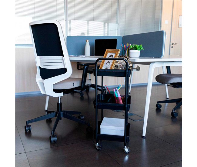 Carrito multiusos Garbo Quid  cestas Negro