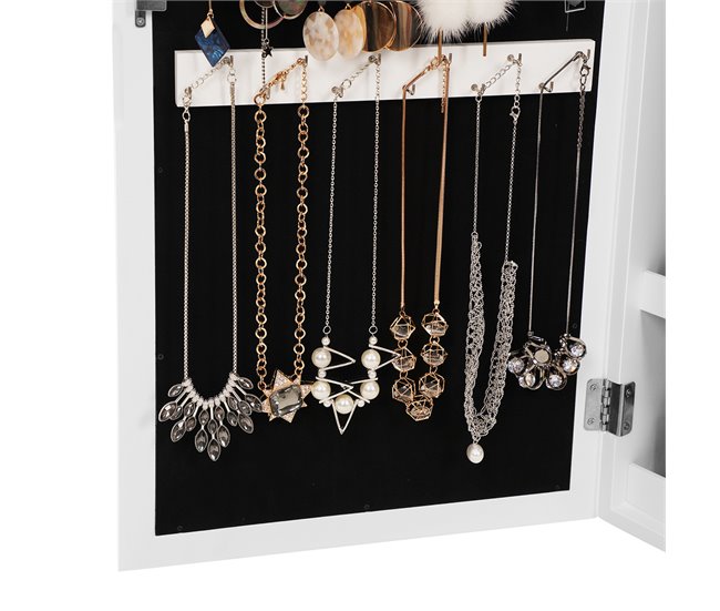 Armario de joyas de pared Blanco