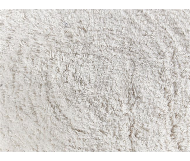 Beliani Cojín decorativo THISTLE Blanco/ Beige